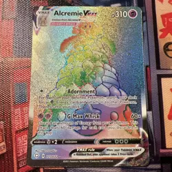 Pokemon TCG Alcremie VMAX 073/072 Shining Fates Secret Rare NM - Image 1