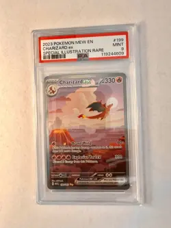 Charizard ex 199/165 Sv: Scarlet & Violet 151 Holo SIR Pokemon - PSA 9 - Image 1