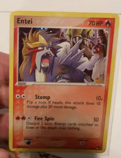 Entei 1/17 POP Series 2 Holo VINTAGE 2006 Pokemon LP - Image 1