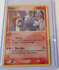 Entei 1/17 POP Series 2 Holo VINTAGE 2006 Pokemon LP - Image 2