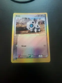 Pokemon TCG Aron 50/109 EX Ruby Sapphire Reverse Holo Common 2003 - LP/MP - Image 1