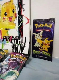 Pokemon Lot PIKACHU CHARGED UP Bag Evolving Skies Brilliant Stars Fusion Strike - Image 4