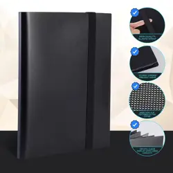 Trading Card Binder - 9 Pocket 540 Cards holder | Sports | TCG | Elastic | Black - Image 5