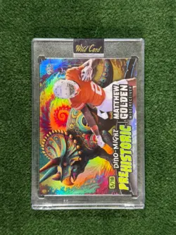 Matthew Golden /18 - Rainbow Holo Foil - 2024 Wild Card Dino Might - Image 1