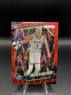 Paige Bueckers 2025 Prizm Red Seismic /249 Card No. 5 - Image 1