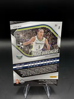 Paige Bueckers 2025 Prizm Red Seismic /249 Card No. 5 - Image 4