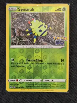 Pokemon Spinarak Card 006/078 Unpeeled Ditto, Pokemon Go - Image 1