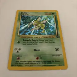 Pokemon Card Scyther Holo Base Set 10/64 WOTC 1999 Vintage Rare - Image 2
