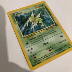 Pokemon Card Scyther Holo Base Set 10/64 WOTC 1999 Vintage Rare - Image 3