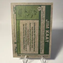 2026 Topps Heritage ROA Jim Kaat Real One On Card Auto Philadelphia Phillies - Image 2