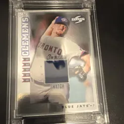 2022 Jersey Fusion Roger Clemens #RC97 Game Used Swatch Blue Jays Baseball - Image 1
