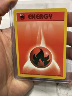 Pokemon Fire Energy 98/102 Base Set Unlimited Pokemon 1999 WOTC Card Vtg TCG NM - Image 1
