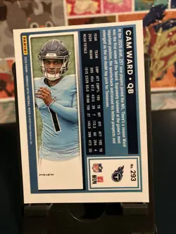 2025 PANINI DONRUSS CAM WARD SILVER REFRACTOR ROOKIE CARD RC TITANS #293 - Image 2