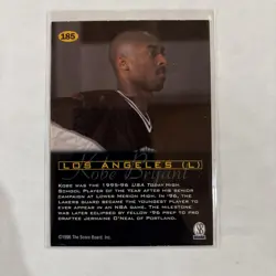 1996 Score Board All Sport Plus KOBE BRYANT RC Rookie Card #185 Basketball BIN9 - Image 2