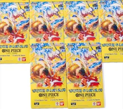 --LOT OF 6 --One Piece OP-15 - Adventure on Kami's Island Sleeved Booster Packs - Image 1