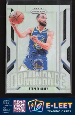 2024-25 Panini Prizm Stephen Curry Dominance Prizms Silver #21 - Image 1