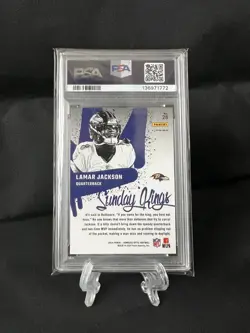 2024 PANINI DONRUSS OPTIC SUNDAY KINGS LAMAR JACKSON #28 - PSA 10 - Image 2