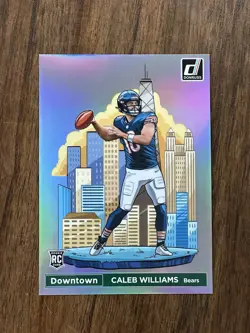 Caleb Williams 2024 Panini Donruss Oversized Rookie Downtown #21 - Chicago Bears - Image 1