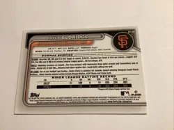 BRYCE ELDRIDGE 2024 Bowman Chrome Blue Raywave Rookie /150 BCP-134 Giants - Image 2