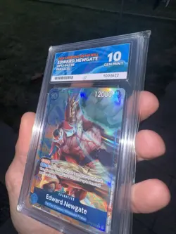 2025 One Piece Edward Newgate OP13-042 Gem Mint ACE 10 Alt Art SR English - Image 4