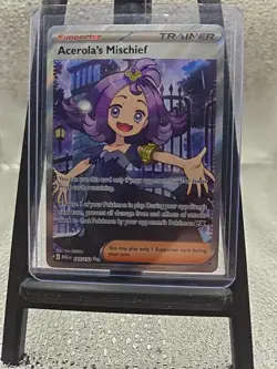 Pokemon TCG Mega Evolution Acerola's Mischief Card 165/132 English Edition - Image 1