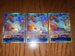 One Piece Card Game Jinbe OP14-049 Rare Foil English Lot x3 - Image 1