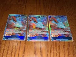 One Piece Card Game Jinbe OP14-049 Rare Foil English Lot x3 - Image 3