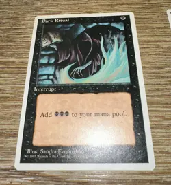 MTG X1 * Dark Ritual X1 NM 4th Edition Regular SellbyCyn - Image 1
