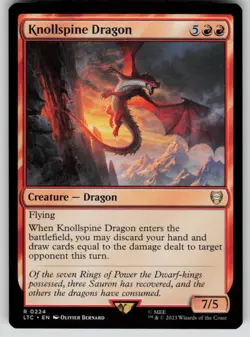 Knollspine Dragon Commander: The Lord of the Rings 224 MTG NM - Image 1