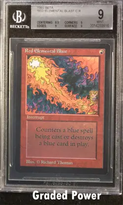 Beta Red Elemental Blast 9 (9916) Magic MTG - Image 1