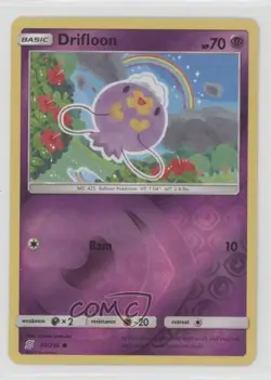 Drifloon Reverse Foil Pokemon Sun & Moon Unified Minds #80 - Image 1