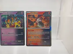 Iron Moth 28/182 Paradox Rift & Iron Boulder 71/142 Stellar Crown-Holo R Pokemon - Image 4