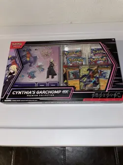 Pokemon TCG: Cynthia’s Garchomp ex Premium Collection box Sealed - Image 4