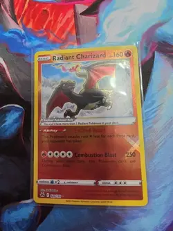 Radiant Charizard - 020/159 - Near Mint - Crown Zenith Pokemon Card - Image 1
