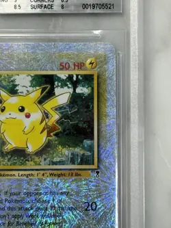 2002 Pokemon Legendary Collection Pikachu Reverse Holo #86 BGS 8.5 NM-MT+ - Image 3
