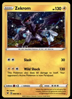 Zekrom 060/185 Holo Cosmos Promo Pokemon Near Mint - Image 1