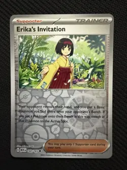Pokemon Erika's Invitation 160/165 Sv: Scarlet & Violet 151 Reverse Holo - Image 1