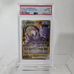 PSA 10 POKEMON GO 2022 MEWTWO VSTAR SECRET GOLD FULL ART #086 - Image 1
