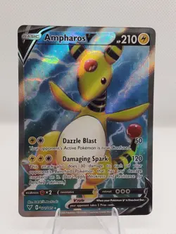Ampharos V 171/185 Ultra Rare Holo Swsh04: Vivid Voltage Pokemon TCG English - Image 1