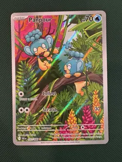 Pokemon Black Bolt Panpour 101/086 Illustration Rare - Image 1