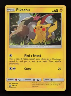 Pikachu SM234 Promo SM Black Star Promos Pokemon Near Mint - Image 1