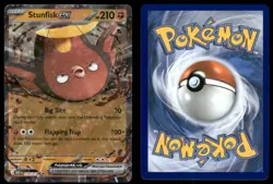 STUNFISK EX 114/217 DOUBLE RARE ME: ASCENDED HEROES POKEMON NM - Image 1