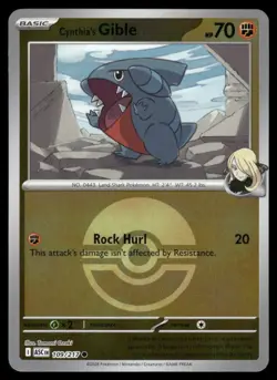CYNTHIA'S GIBLE (POKE BALL) 109/217 COMMON ME: ASCENDED HEROES POKEMON NM - Image 2