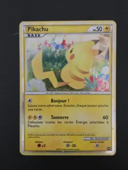 2010 Pikachu Pokemon World Collection PW French - ENGLISH back - LP - Image 1