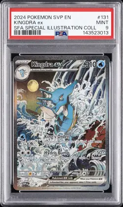 2024 POKEMON SVP EN-SV BLACK STAR PROMO #131 KINGDRA EX PSA 9 - Image 1