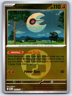 LUNATONE (DUSK BALL) 105/217 ENERGY REVERSE HOLO ME: ASCENDED HEROES POKEMON NM - Image 1
