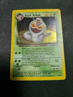 Dark Arbok Team Rocket Unlimited 2/82 WOTC Holo Rare Pokemon - Image 1