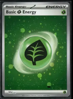 Pokemon - Grass Energy SVE 001 Cosmos Holo 151 NM HD Galaxy SWIRL - Image 1