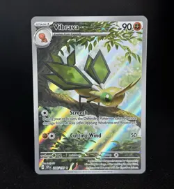 Pokemon TCG Vibrava 206/191 Sv08: Surging Sparks Holo Illustration Rare NM - Image 1