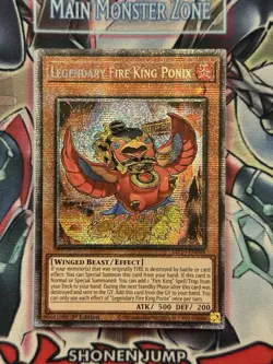 Yugioh! Legendary Fire King Ponix Starlight Rare Near Mint 1st Ed MP25-EN048 - Image 1